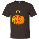 Halloween Witch Hat On Pumpkin T-shirt Witchcraft Gift Tee_black