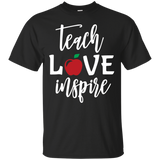 Teach Love Inspire Apple Funny Teacher Day Gift_black=