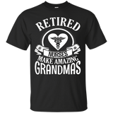 Retirement Grandma Gift Retired Nurse - MR T-Shirt_Black