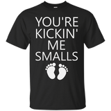 you're kicking me smalls maternity shirt_Black