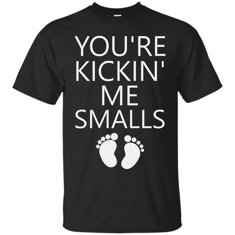 you're kicking me smalls maternity shirt_Black