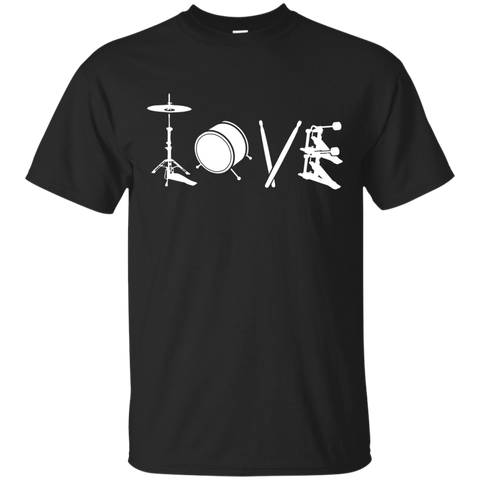 Drummer All You Need Is Love T-shirt_black