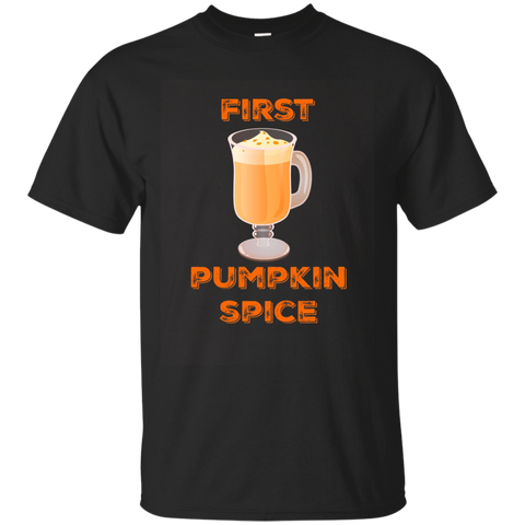 First Pumpkin Spice Seasonal Fall Autumn Shirt_asphalt=