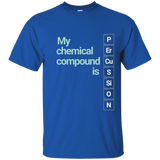 Percussion Band Geek T-Shirt My chemical compound is tee_Navy