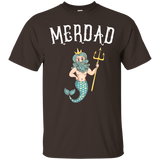 Merdad TShirt Father of A Mermaid Birthday TShirt_Black