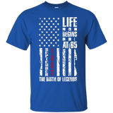 September 1952 65th Birthday 65 Years Old Gift T Shirt Flag_Black