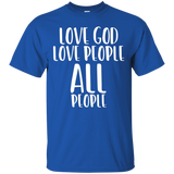 Love God Love All People Faith Hope Vintage Acceptance Shirt