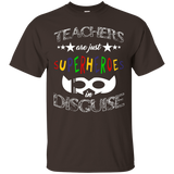 Teachers are Superheroes in Disguise T-Shirt Funny Gifts_Black