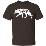 Werewolf Shirt Scary Halloween Distressed Were Wolf Tee_Black