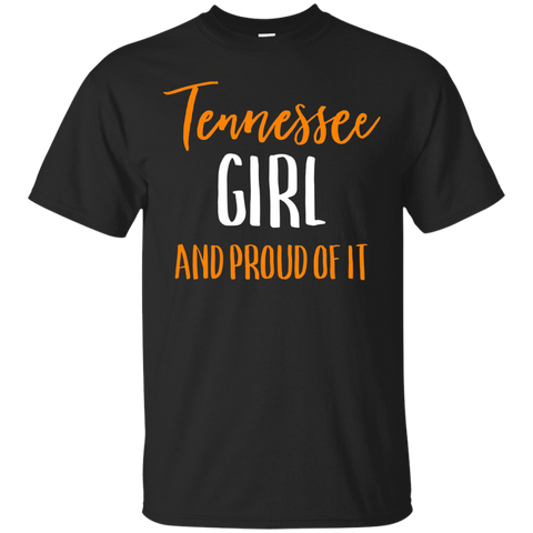 Tennessee Girl and Proud of It Womens Football Vintage Shirt_Black