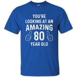 Amazing 80th Birthday Gift Funny 80 Year Old Bday Joke Shirt_black=