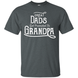 Great Dads Get Promoted To Papa - Funny Grandfather Shirt_black=