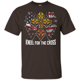 Stand For The Flag Kneel For The Cross T Shirt_black=