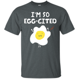 I'm So Egg Cited Tee Shirt Humor Food Pun