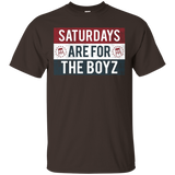 Saturdays Are For The Boyz T Shirt funny drinking tee_Black