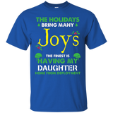 Daughter In Military Shirt The Holidays Bring Many Joys_black