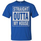 Straight outta my house funny t-shirt_Black