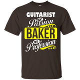 Guitarist By Passion Baker By Profession T Shirt_black