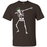 Dabbing Skeleton Veteran T-shirt Halloween Hip Hop Dab_black