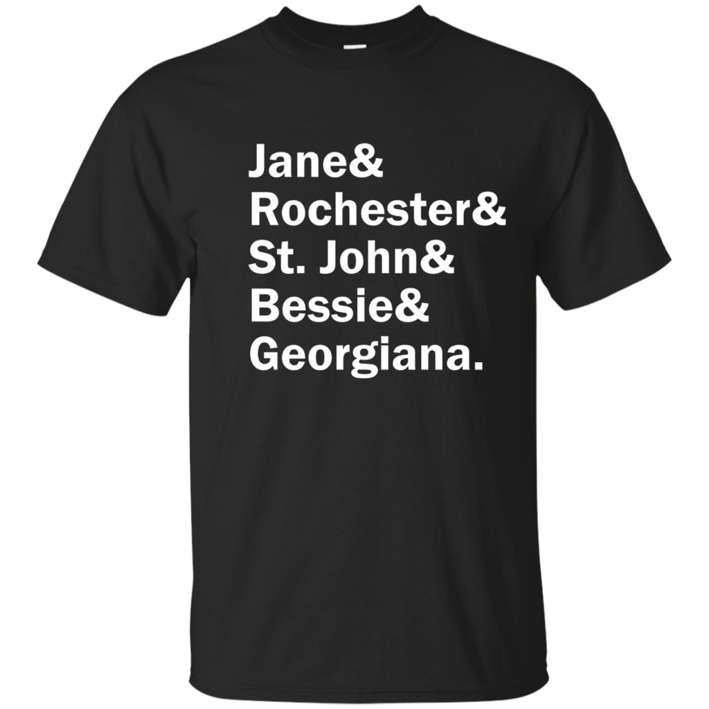 Jane Eyre Character List Classic Literature T-shirt