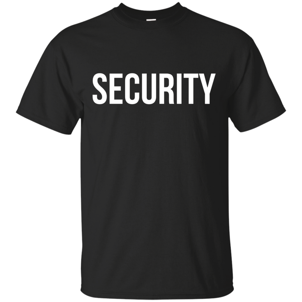 Security T Shirt , Body Guard Crew Event Staff And Party Tee_Black