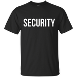 Security T Shirt , Body Guard Crew Event Staff And Party Tee_Black