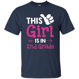 This Girl Is In 2nd Grade T-shirt Students Girl School_Black