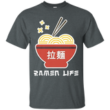Ramen Life T Shirt, Tasty Anime Noodle Bowl, Student_Black