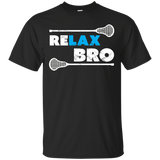 ReLAX Bro Lacrosse Player T-Shirt_Black