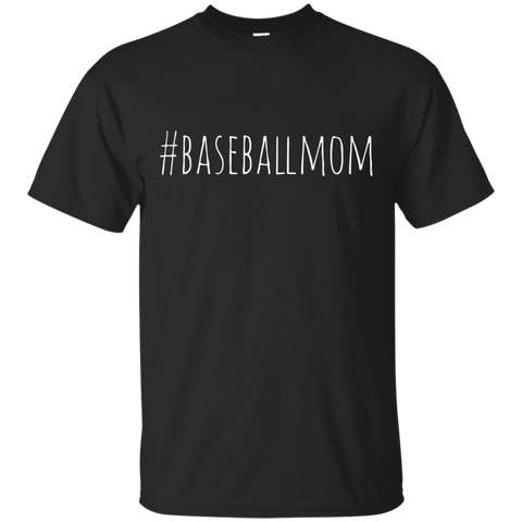 #baseballmom T-shirt_black