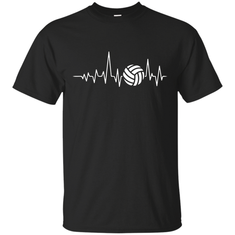 Volleyball Heartbeat T-Shirt_Black