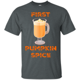 First Pumpkin Spice Seasonal Fall Autumn Shirt_black=