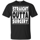 Straight Outta Surgery Tee Shirt Get Well Gift_Black