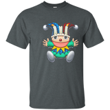 Happy Birthday Clown And Angel Funny Quote Cartoon T-shirt_navy