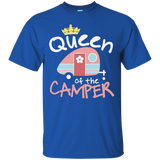 Queen of the Camper Shirt Funny Camper Tshirt Wife Daughter_Black