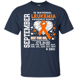 September is National Leukemia Awareness month Shirt_Black