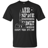 Rocket Science Tshirt for Aerospace Engineers and Scientists_Black