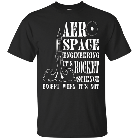 Rocket Science Tshirt for Aerospace Engineers and Scientists_Black