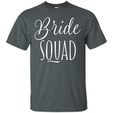 Women's Bride Squad Bachelorette Party Shirts White_Black