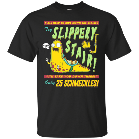 Rick & Morty Slippery Stair_Black