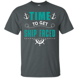 Time to Get Ship Faced Cruise Ship Vacation Family T-Shirt_Black