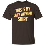 This is my Lazy Weekend T-shirt_Black