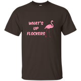 What's Up Flockers Pink Flamingo T-shirt_asphalt=