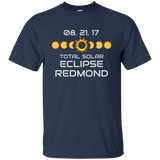 REDMOND OREGON Solar Eclipse Souvenir Gift T Shirt_Black