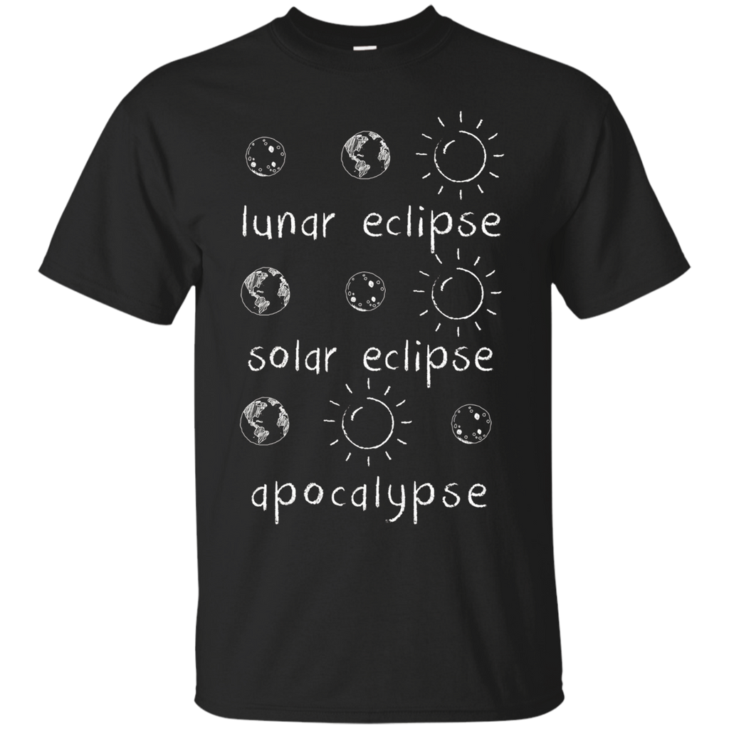 Lunar Solar Eclipse And Apocalypse Funny Science T-shirt
