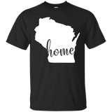 Wisconsin Home State Shirt Wi State Pride Shirt_black=