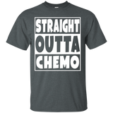 Straight Outta Chemo T-Shirt Funny Battle Cancer Gift_Black