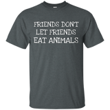 Don't Eat Animals- Green Vegan Healthy Eaters T-shirt_black