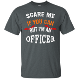 Scare Me If You Can But I'm An Officer Halloween T-Shirt_Black
