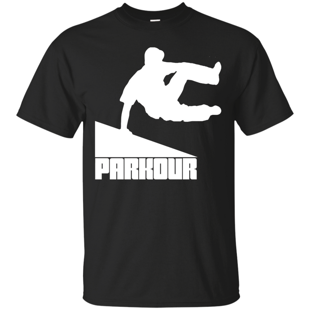 Parkour T Shirt Parkour T-Shirt Free Running Tee Athlete_Black